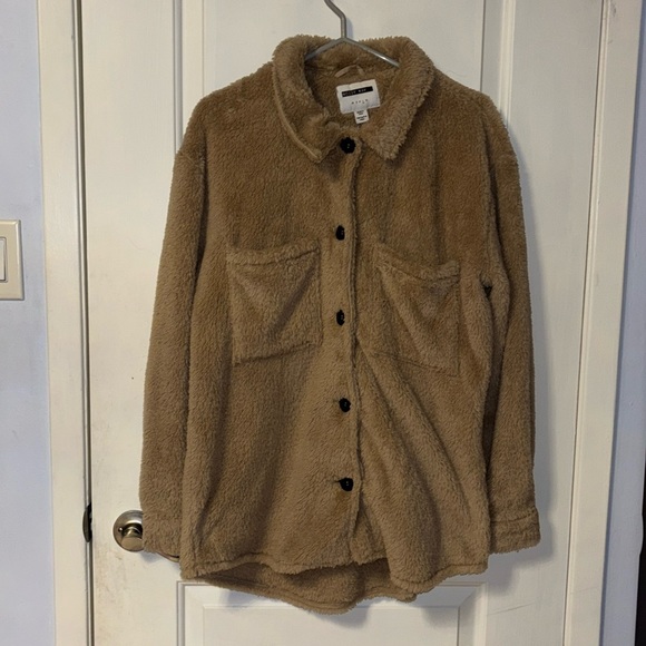 BNWOT Noisy May Teddy Bear Shacket - Picture 1 of 4